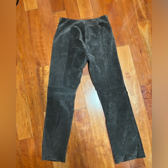Vintage Midrise Straight Leg Brown Suede Pants - Picture 2 of 7